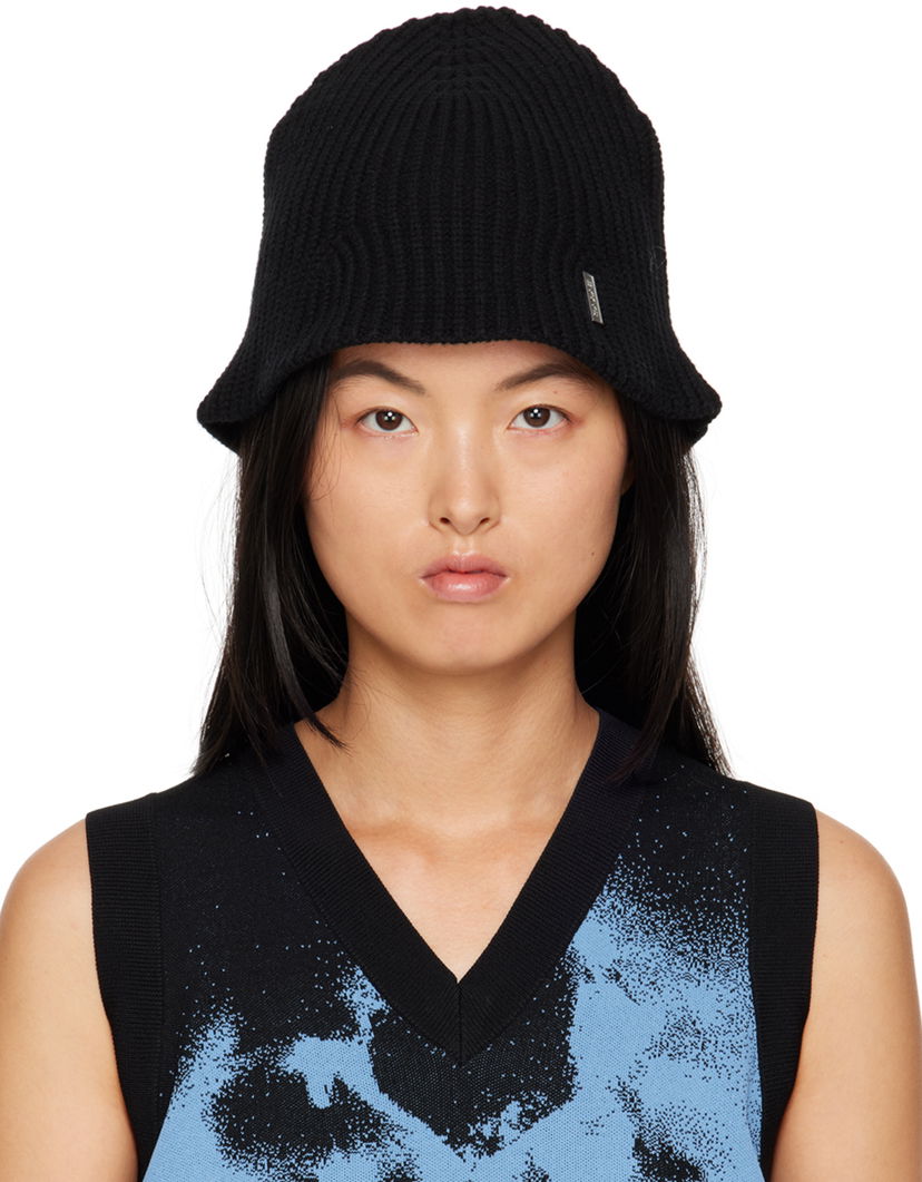 Hatt Eytys Ribbed Knit Bucket Hat Svart | X295001