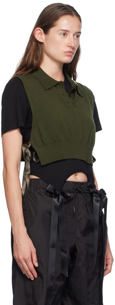 Linne Simone Rocha Simone Rocha Embellished Knit Vest Svart | VMK6WB 0646, 4