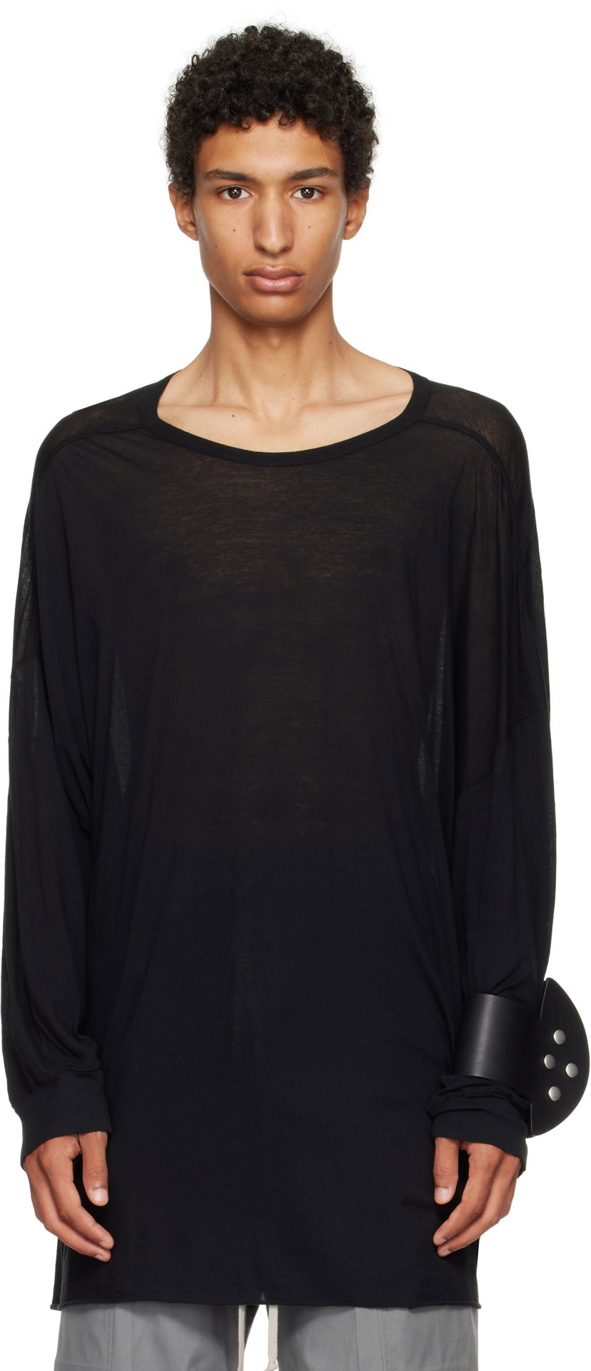 T-shirt Rick Owens Rick Owens Concordians Tommy T-Shirt Svart | RU02E1276 UC