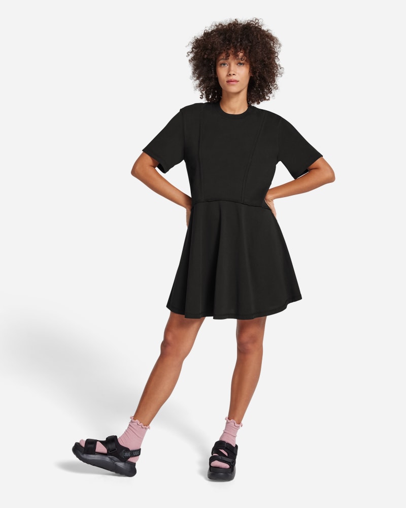 Kläder UGG ® Norina Dress for Women in Black, Size 3X, Cotton Svart | 1152855-BLK, 0