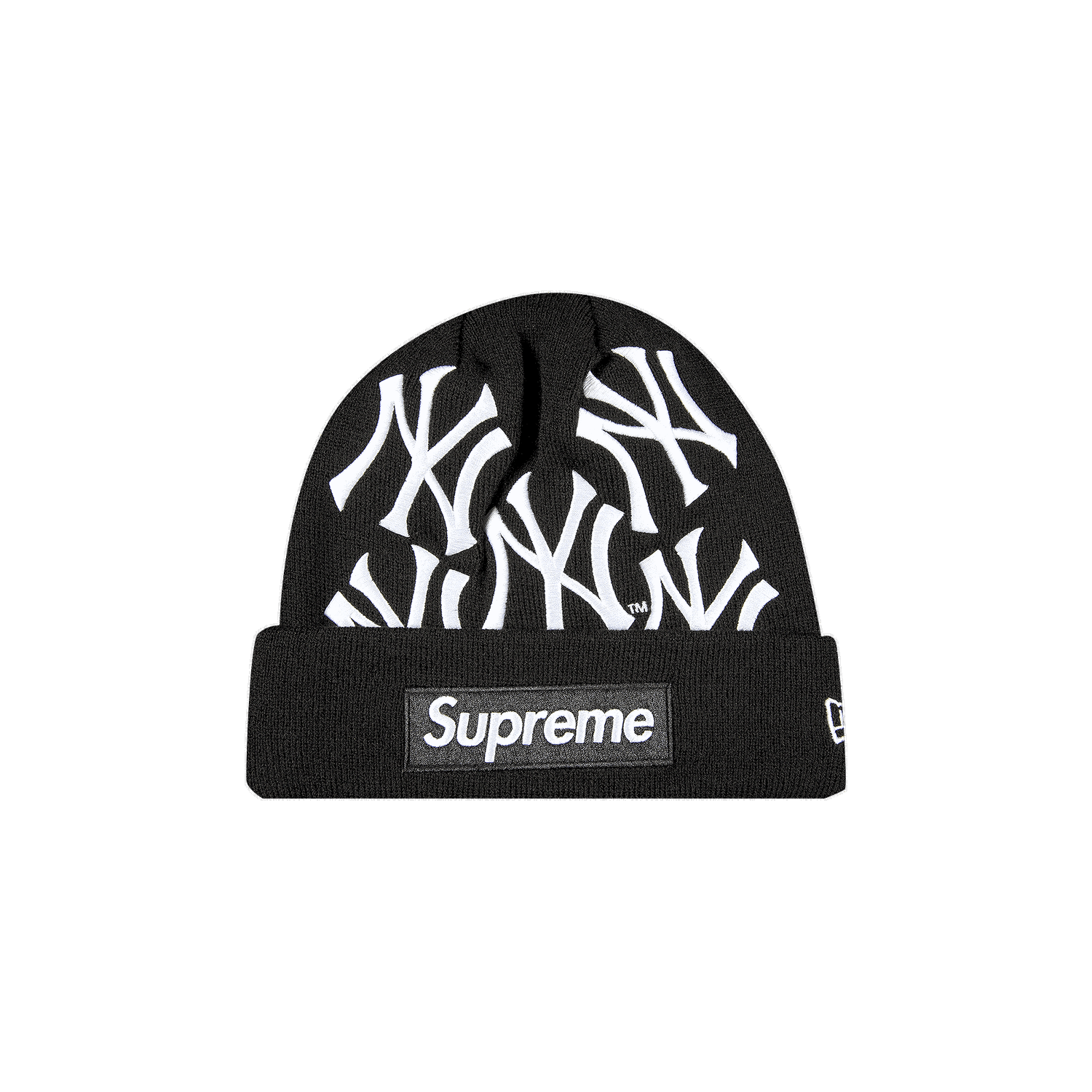 Mössa Supreme New York Yankees x New Era Box Logo Beanie Svart | FW21BN7 BLACK, 0