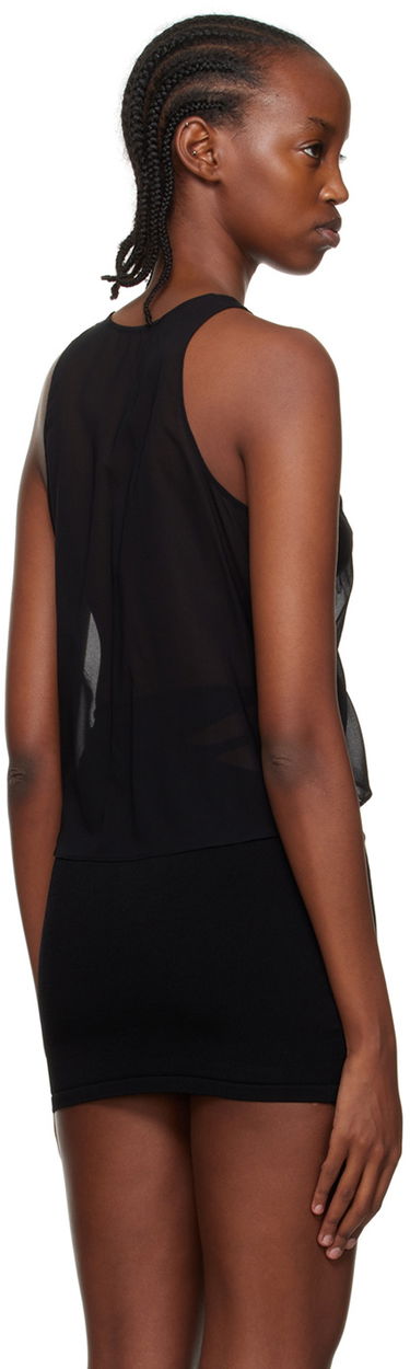 Linne Dion Lee Dion Lee Shirred Tank Top Svart | C3066P22, 2