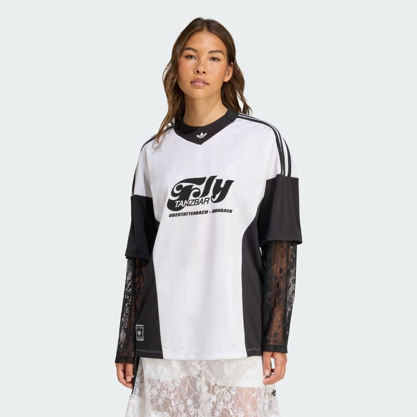 Jersey adidas Originals adidas Originals Longsleeve Lace Jersey Vit | KD2297