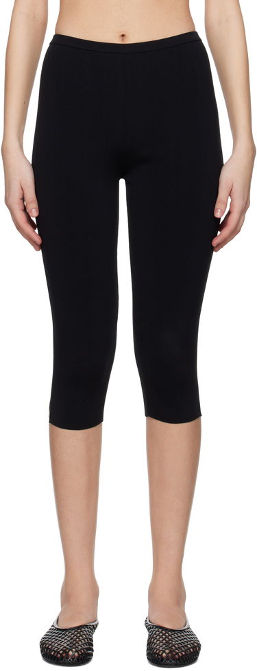 Damasker TOTEME TOTEME Compact Knit Capri Trousers Svart | 252-WRB0276-YA0187, 0