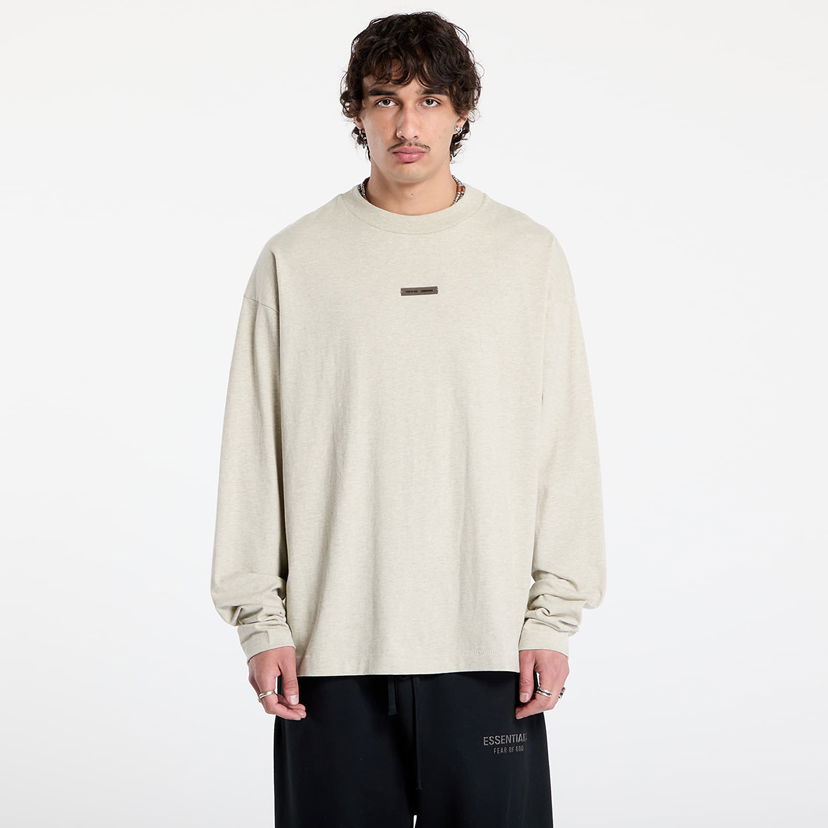 T-shirt Fear of God Fear of God Essentials Classic Long Sleeve T-Shirt Beige | 125SP254202F-969