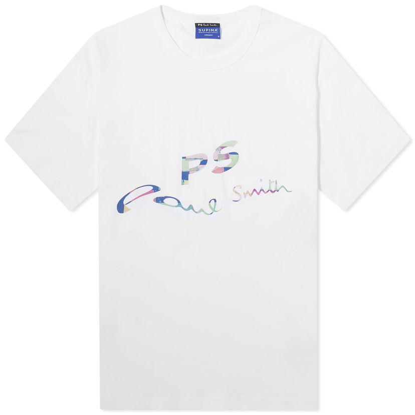 T-shirt Paul Smith PS Logo T-Shirt by Paul Smith Vit | M2R-731Y-MP4541-01