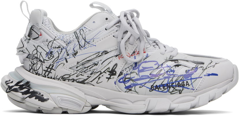 Sneakers och skor Balenciaga Balenciaga Track Autographe Vit | 542023WTKAU