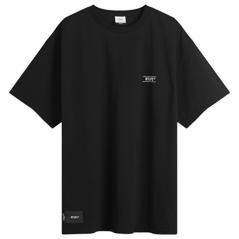 T-shirt WTAPS Containing 02 Crewneck Short Sleeve T-Shirt Svart | 251ATDT-STM10S-BLK