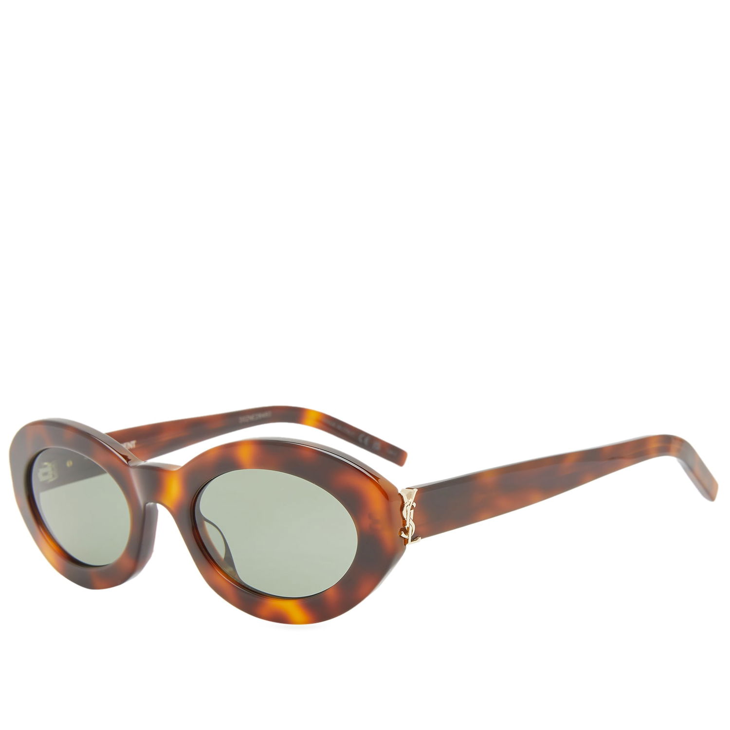 Solglasögon Saint Laurent Saint Laurent SL M136 Oval Sunglasses Brun | 30015353002, 0