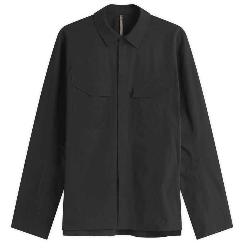Skjorta Arcteryx Veilance Field Long Sleeve Shirt, Size Large Svart | X000009635-002291