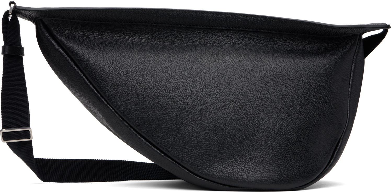 Axelväska The Row The Row Large Slouchy Banana Bag Svart | W1196M-L145, 0