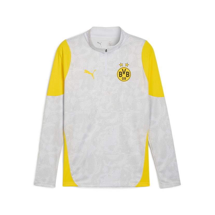 Sweatshirt Puma Borussia Dortmund Men's Training Quarter-Zip Top Grå | 781669_18