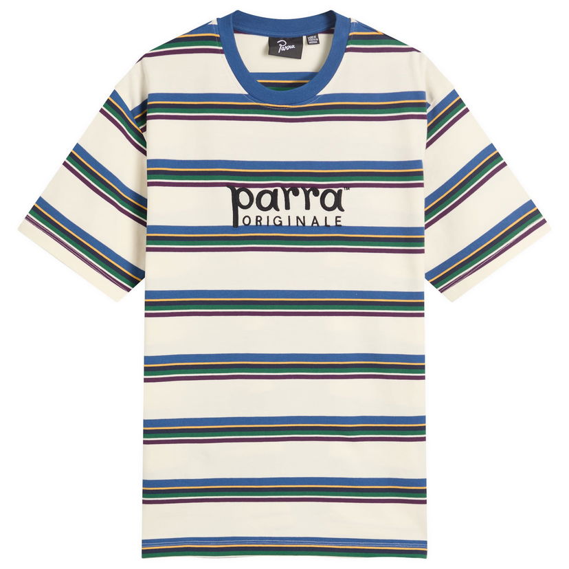 T-shirt By Parra Parra Originale Striped T-Shirt, Size Large Flerfärgad | 53520-WHT