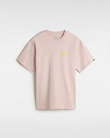 T-shirt Vans Vans Brush Script T-Shirt, Size L Rosa | VN000K42O3N, 0