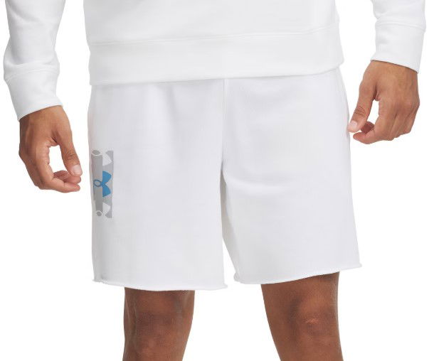 Shorts Under Armour Rival Terry Logo 8in Shorts Vit | 1390147-100
