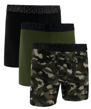 Boxare Under Armour Performance Cotton Printed 6-Inch Boxer Briefs 3-Pack Flerfärgad | 1383890-391, 0
