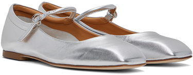 Kläder Aeyde Aeyde Uma Ballerina Flats Metallisk | A11-FL-RAZS08FL-123-920-051, 3