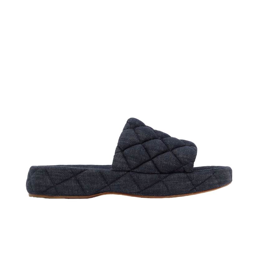 Sneakers och skor Bottega Veneta Denim Slide Sandals Blå | 709004 V26M0