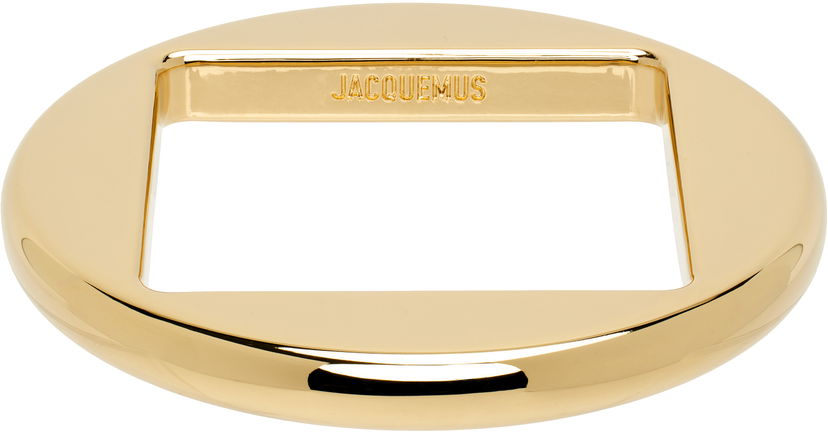 Ringa Jacquemus Jacquemus 'Le bracelet rond' Round Bracelet Metallisk | 23H233JW633-5845