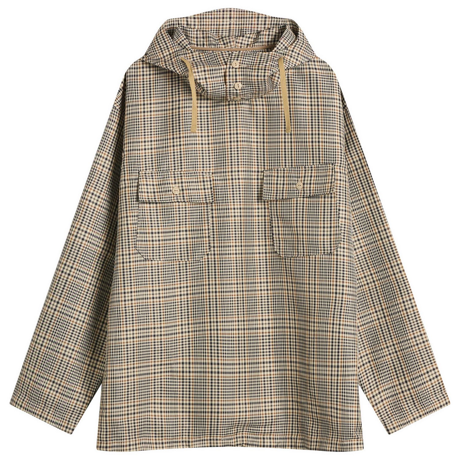 Skjorta Engineered Garments Engineered Garments Cagoule Plaid Shirt, Size Small Beige | 25F1A010-IT006, 0