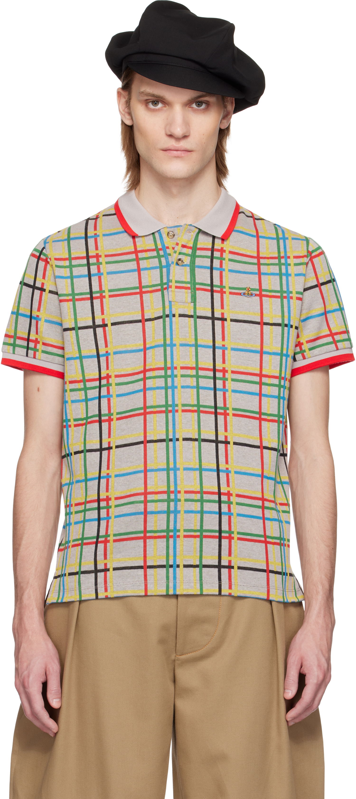 Polotröja Vivienne Westwood Vivienne Westwood Classic Plaid Polo Flerfärgad | 2H01000I-J009E-, 0