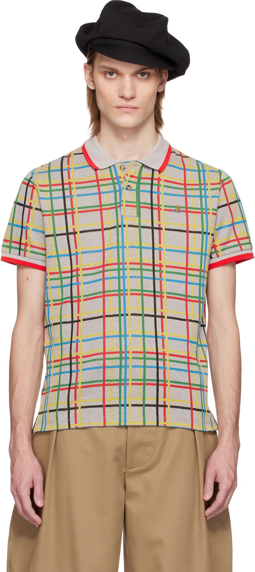 Polotröja Vivienne Westwood Vivienne Westwood Classic Plaid Polo Flerfärgad | 2H01000I-J009E-