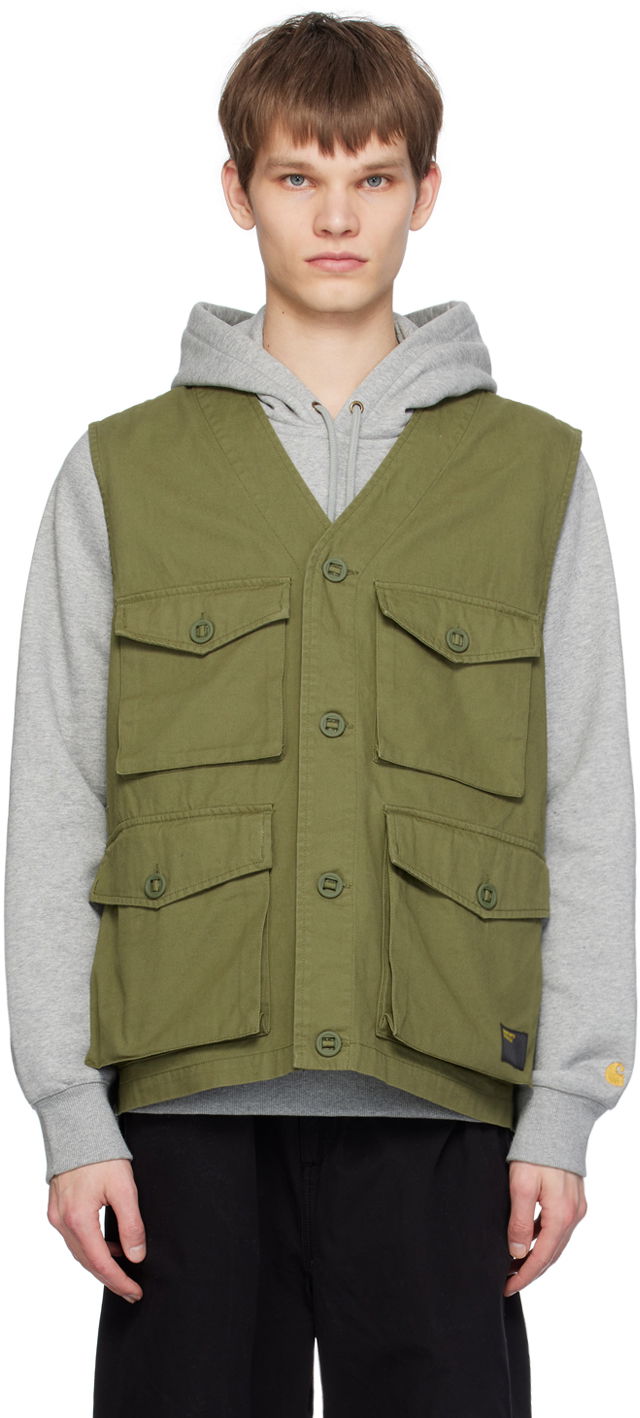 Väst Carhartt WIP Work In Progress Utility Pocket Vest Grön | I032980