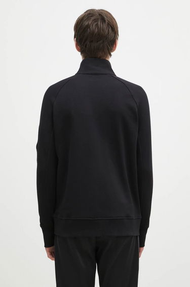 Sweatshirt C.P. Company Diagonal Raised Fleece Half-Zipped Sweatshirt Svart | 17CMSS027A005086W, 2