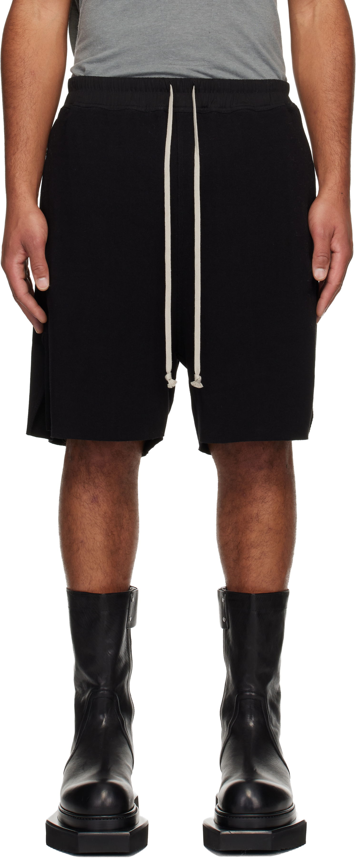 Shorts Rick Owens Concordians Boxers Shorts Svart | RU02E1397 RJTC, 0