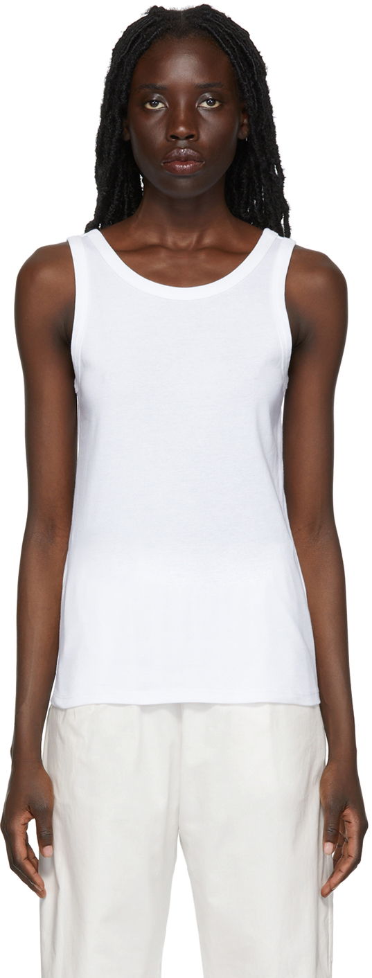 Linne The Row Frankie Slim Tank Top Vit | 3984-K233