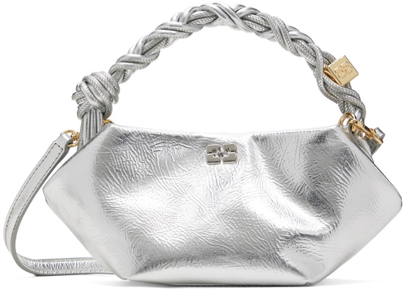 Handväska GANNI Mini Bou Bag Metallisk | A6595