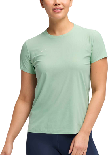 T-shirt Hoka One One Hoka Airolite 2.0 Short Sleeve T-Shirt Grön | 1175774-jade, 0