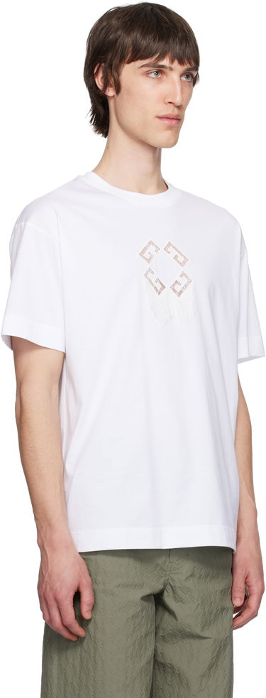 T-shirt Givenchy Givenchy Monogram 72 Cotton T-Shirt Vit | BM71MGG213100, 1