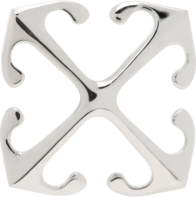 Bälten Off-White Silver Arrow Single Earring Metallisk | OMOD119C99MET0017200