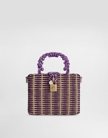 Handväska Dolce & Gabbana Dolce & Gabbana Dolce Box Woven Handbag Purpur | BB5970A9AC58S534, 0