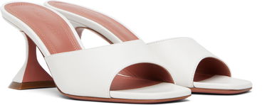 Skovård Amina Muaddi Amina Muaddi Lupita 70 Heeled Sandals Vit | LUPITA SLIPPER 70 CL Nappa, 3