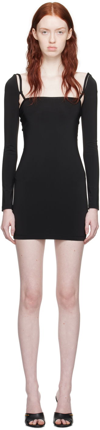 Klä Alexander Wang Open Back Minidress Svart | 4CC4236622, 0
