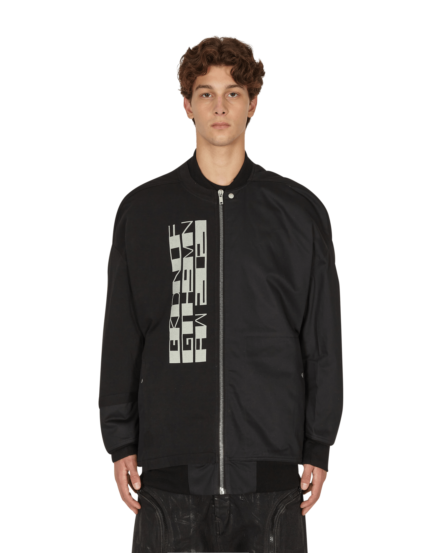 Jacka Rick Owens Jumbo Flight Bomber Jacket Svart | DU02A3977-TWRNP3 0961, 1