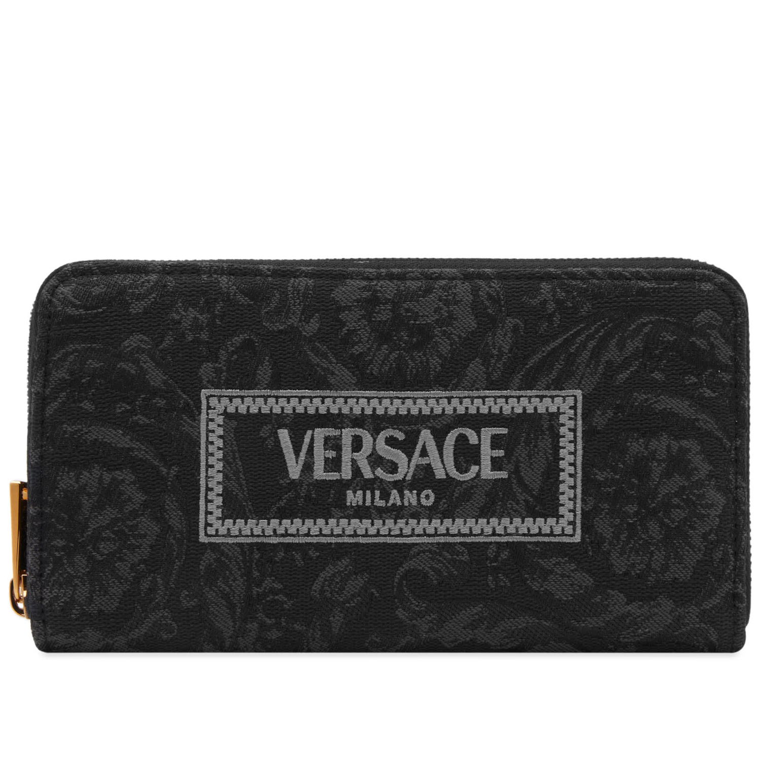 Plånbok Versace Wallet In Embroidery Jacquard Svart | DPDI056-1A09741-2BM0V, 0