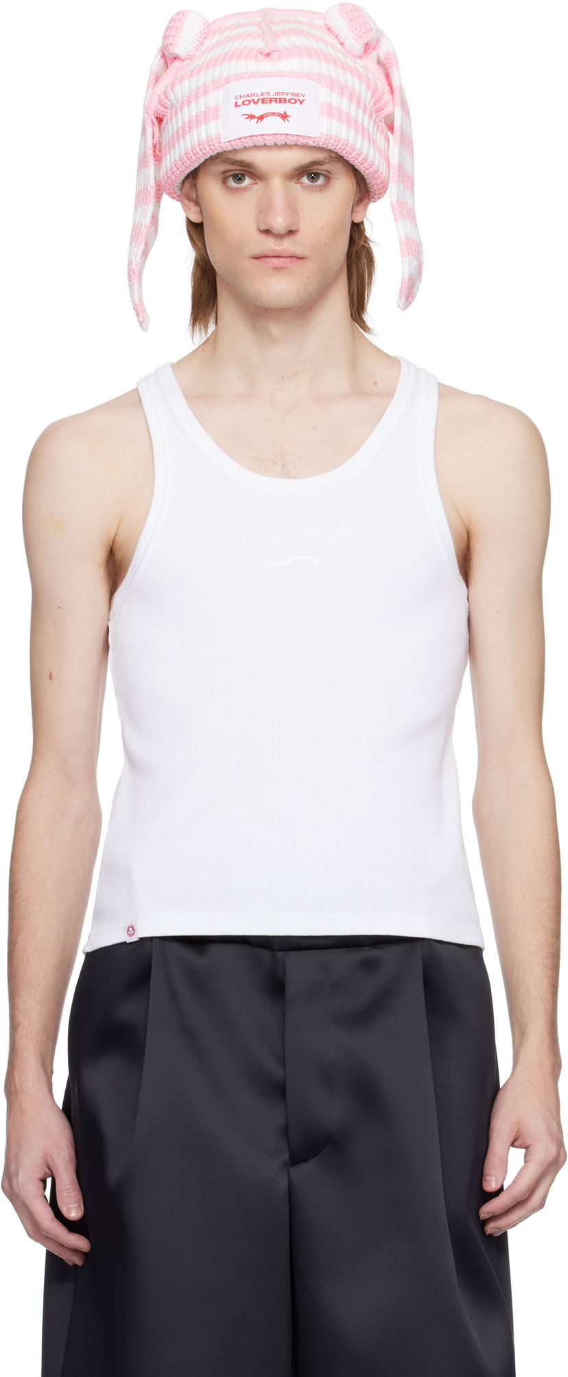 Mössa Charles Jeffrey Loverboy Charles Jeffrey LOVERBOY Logo Tank Top Rosa | 54080402