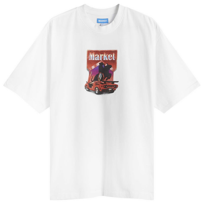T-shirt MARKET Bullrider Graphic Vit | 399001939-WHT