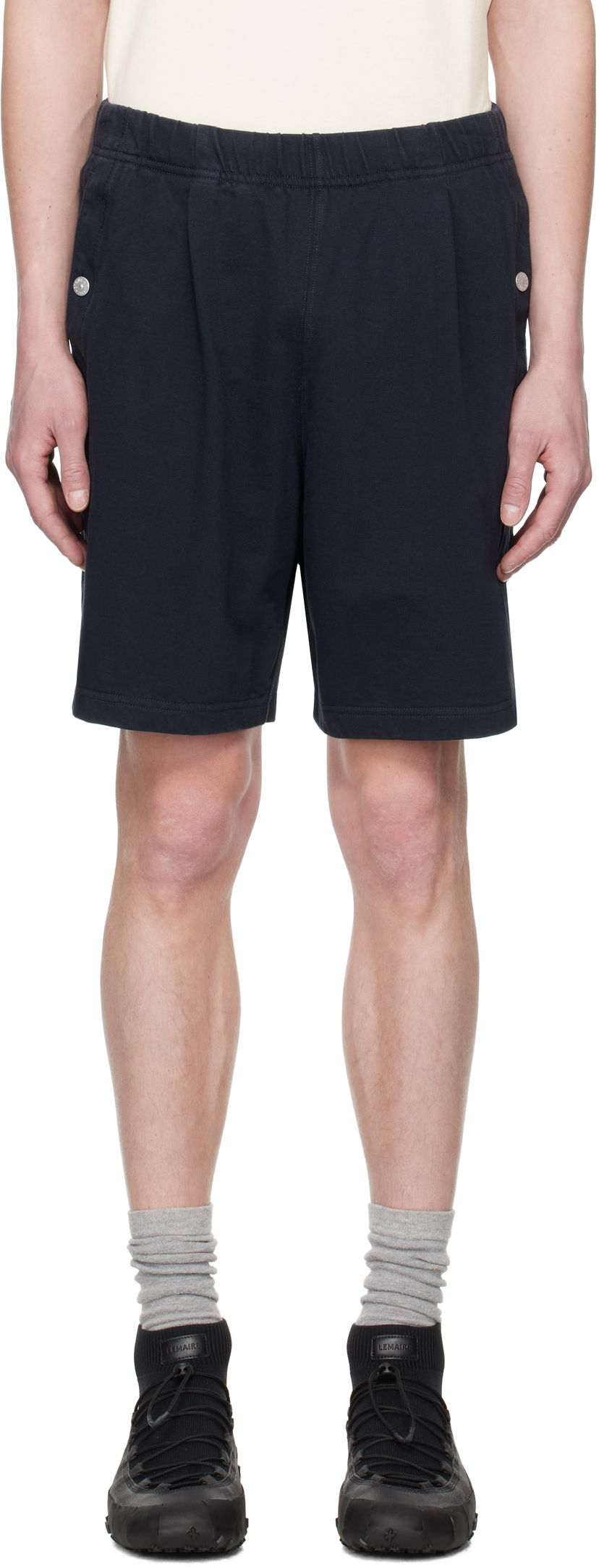 Shorts Stone Island Stone Island Felpa Bermuda Shorts Mörkblå | K1S15 6200006 S00X5