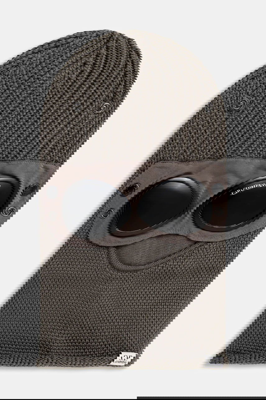 Mössa C.P. Company C.P. Company Knit Balaclava with Goggles Grå | 19CMAC740A005509A, 0