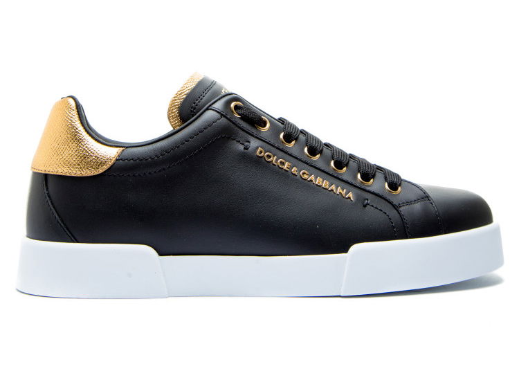 Sneakers och skor Dolce & Gabbana Portofino Light Black Gold Svart | CS1787-AN298-8E831
