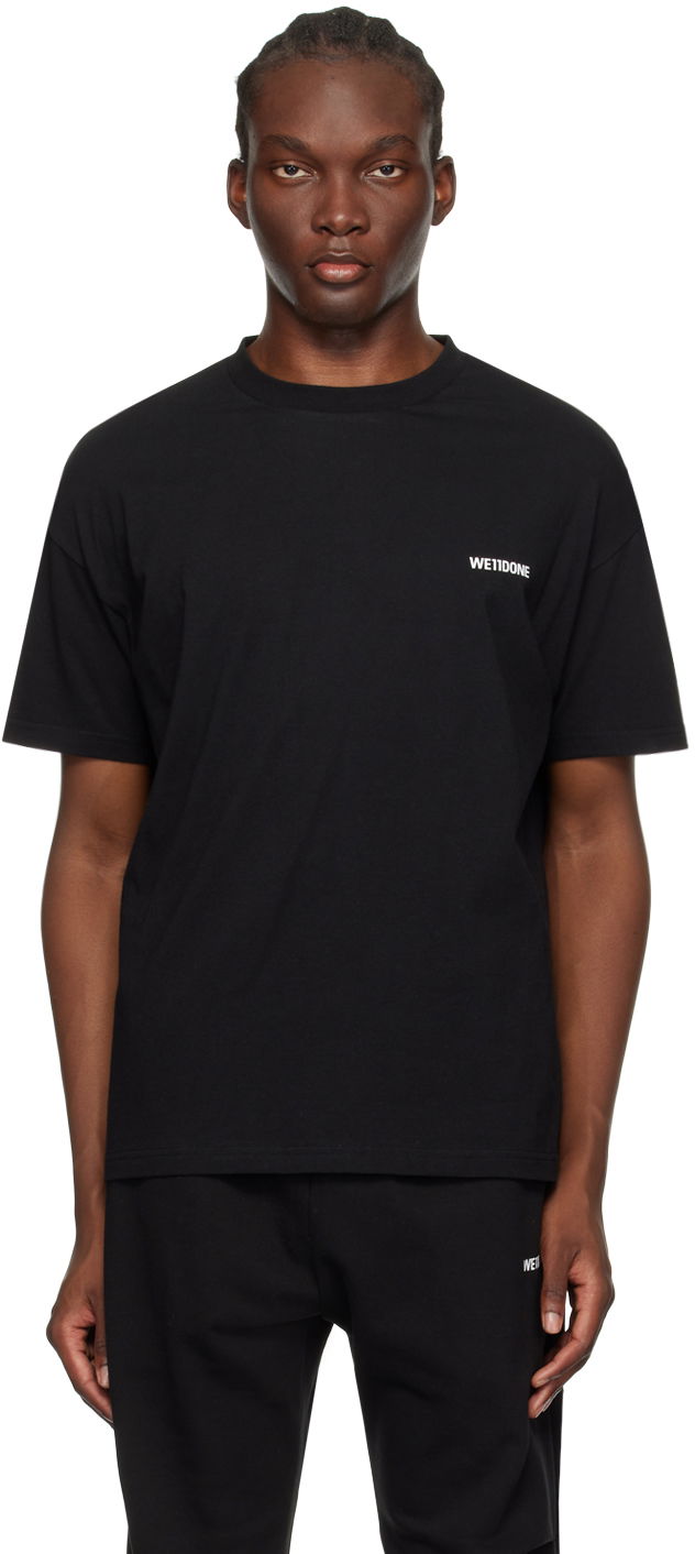 T-shirt We11done We11done Patch T-Shirt Svart | WD-TT1-23-796-U-BK