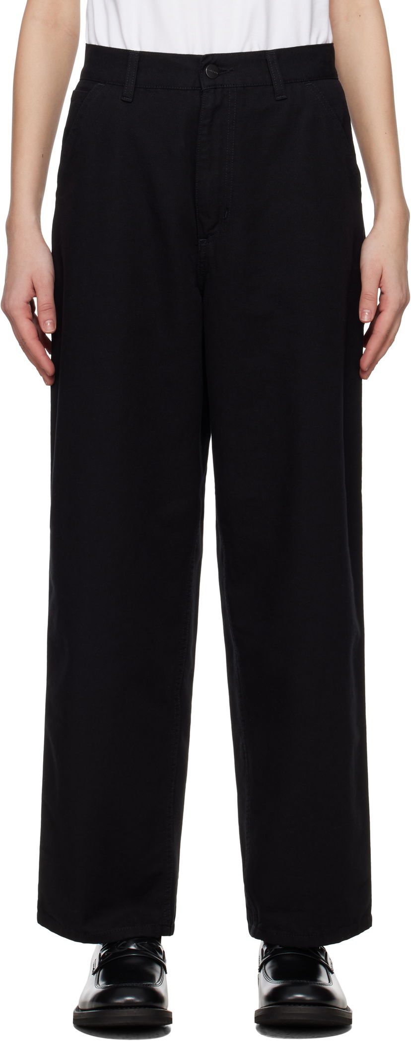 Byxor Carhartt WIP Carhartt WIP Brandon Single Knee Trousers Svart | I034880 8902