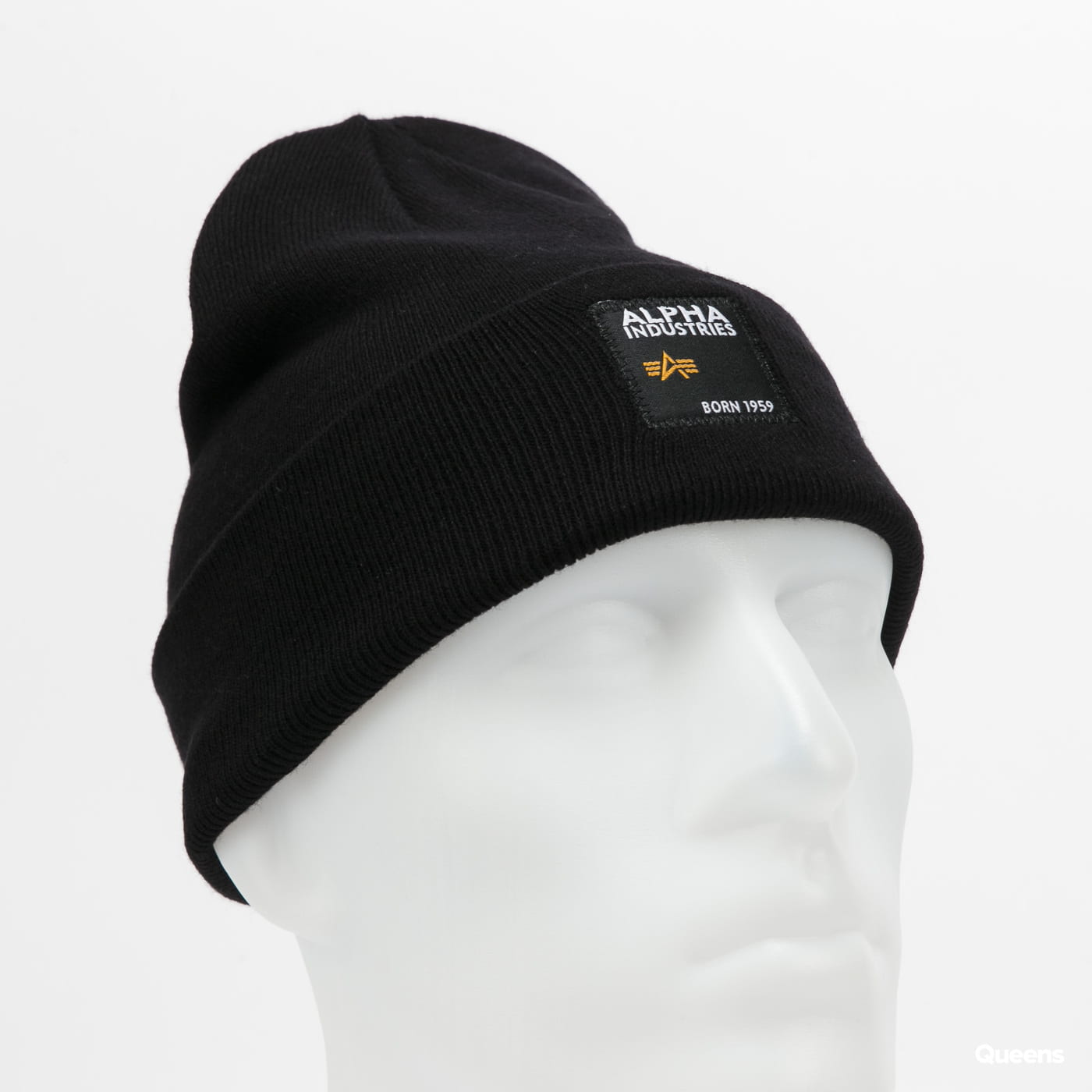 Mössa Alpha Industries Label Beanie Svart | 118934 03, 0