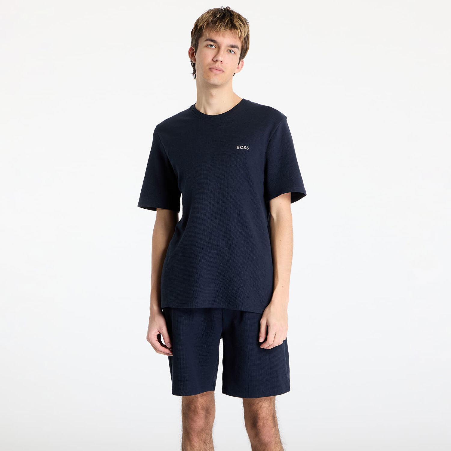 Träningsoverall BOSS Hugo Boss Waffle Tee Mörkblå | 50535891-403, 0