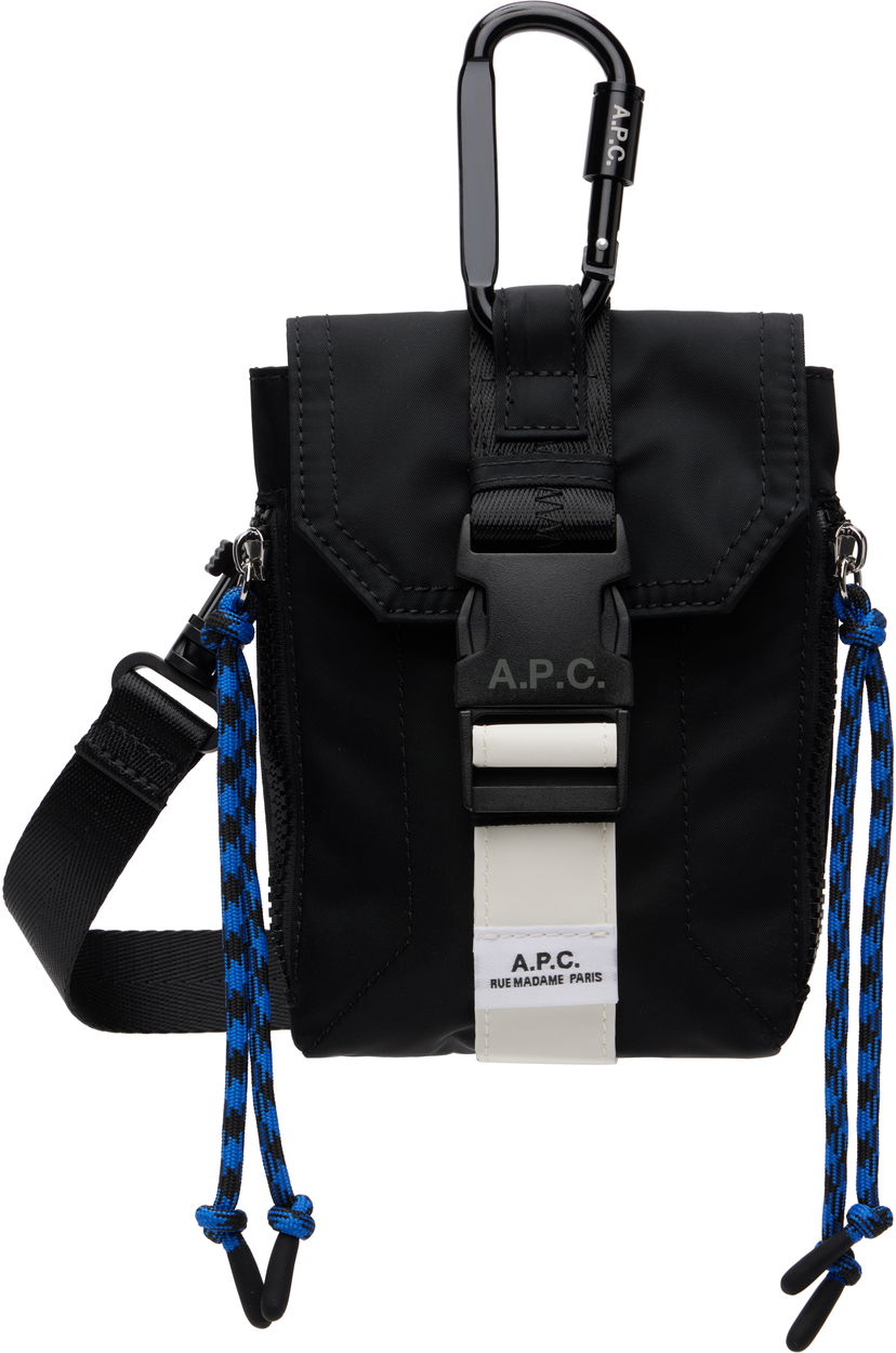 Axelväska A.P.C. Trek Crossbody Pouch Svart | PAAGR-H61733
