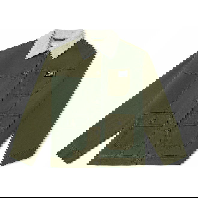 Parkas Vans Vans Contrast Stitch Cargo Jacket Grön | VN0A5F6LKCZ